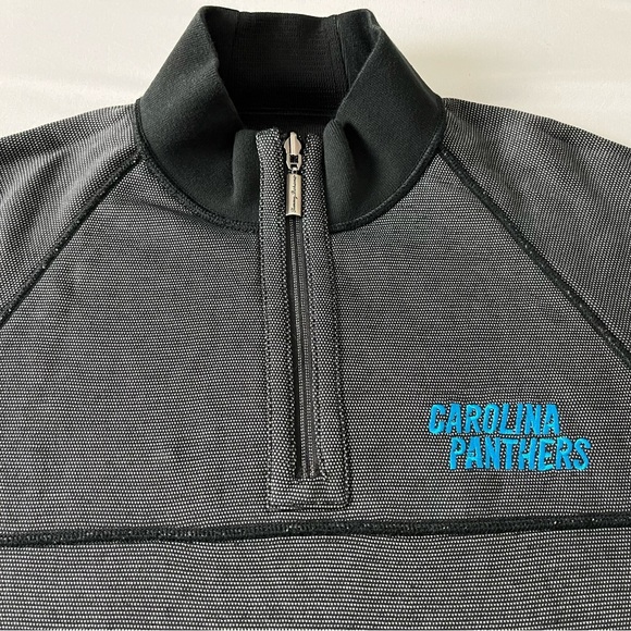 Tommy Bahama Other - Tommy Bahama Men’s NFL Carolina Panthers half zip reversible sweater Medium